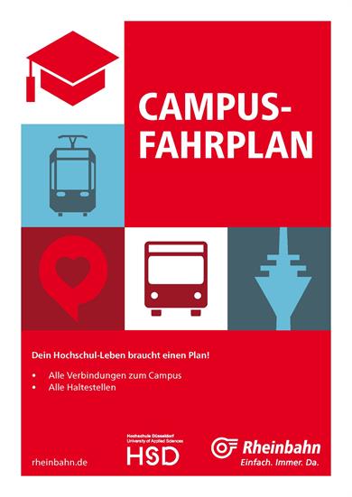 Campus-Fahrplan der Rheinbahn 2021